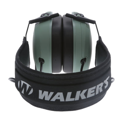 Walker's Razor Slim Shooter Electronic Folding Hearing Protection Earmuff, Green