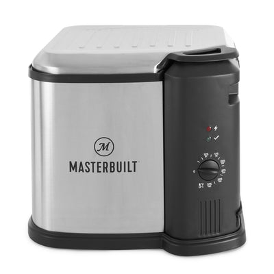 Masterbuilt Countertop 8L Electric Deep Fryer, Boiler, Steamer Cooker in Silver (Refurbished)
