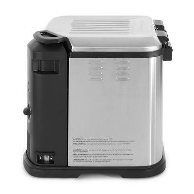 Masterbuilt 3-in-1 Electric Deep Fryer Boiler Steamer Cooker, Silver (Used)