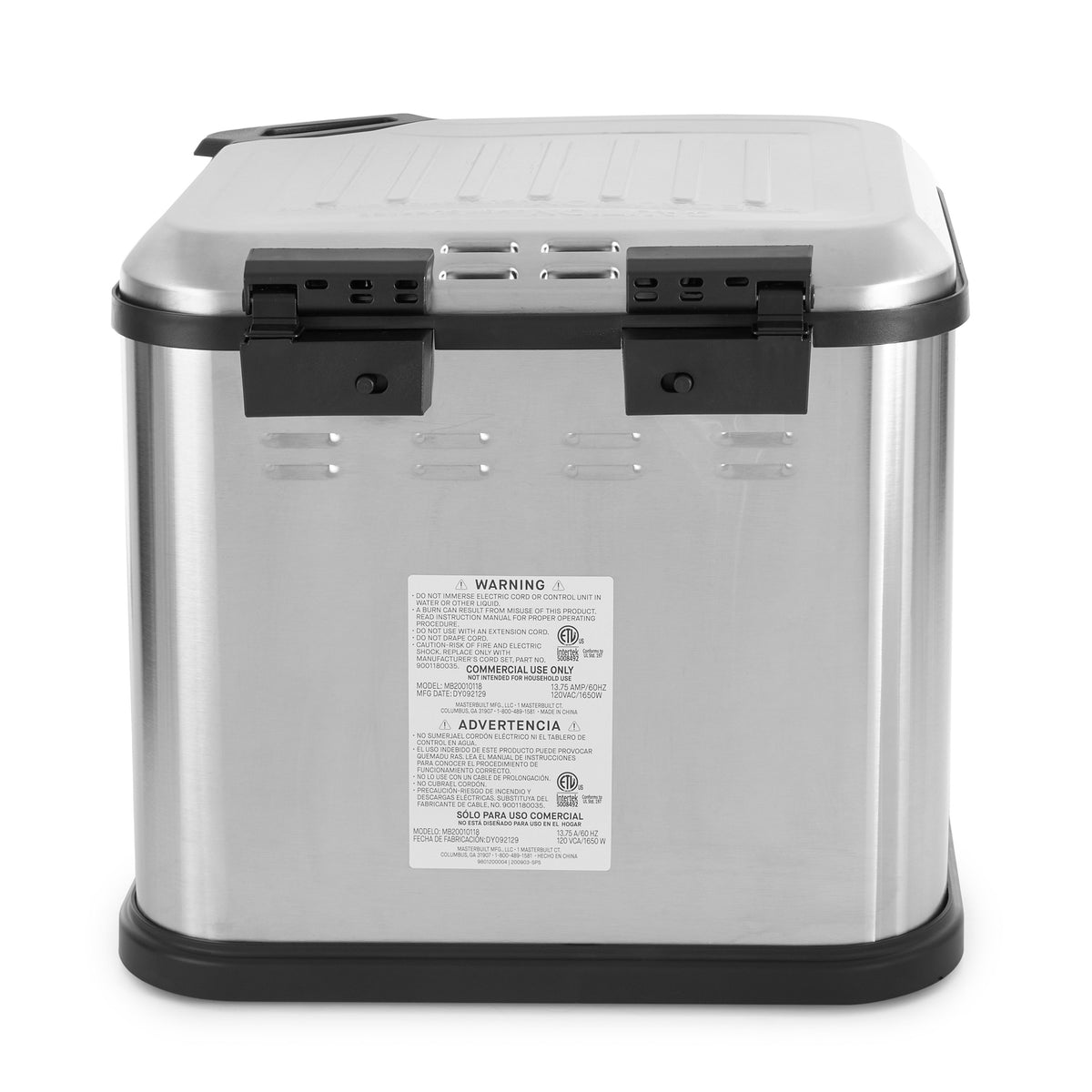 Masterbuilt 3-in-1 Electric Deep Fryer Boiler Steamer Cooker, Silver (For Parts)