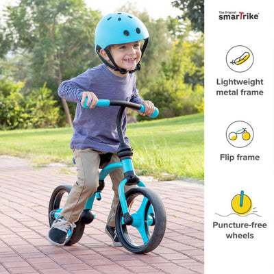 smarTrike Adjustable Kids Running Bike 2 in 1 Balance Bike, Blue (For Parts) - VMInnovations