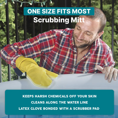 Bestway SaluSpa All-in-One Cleaning Tools for Spa w/ Net, Brush, & Scrubber Mitt - VMInnovations