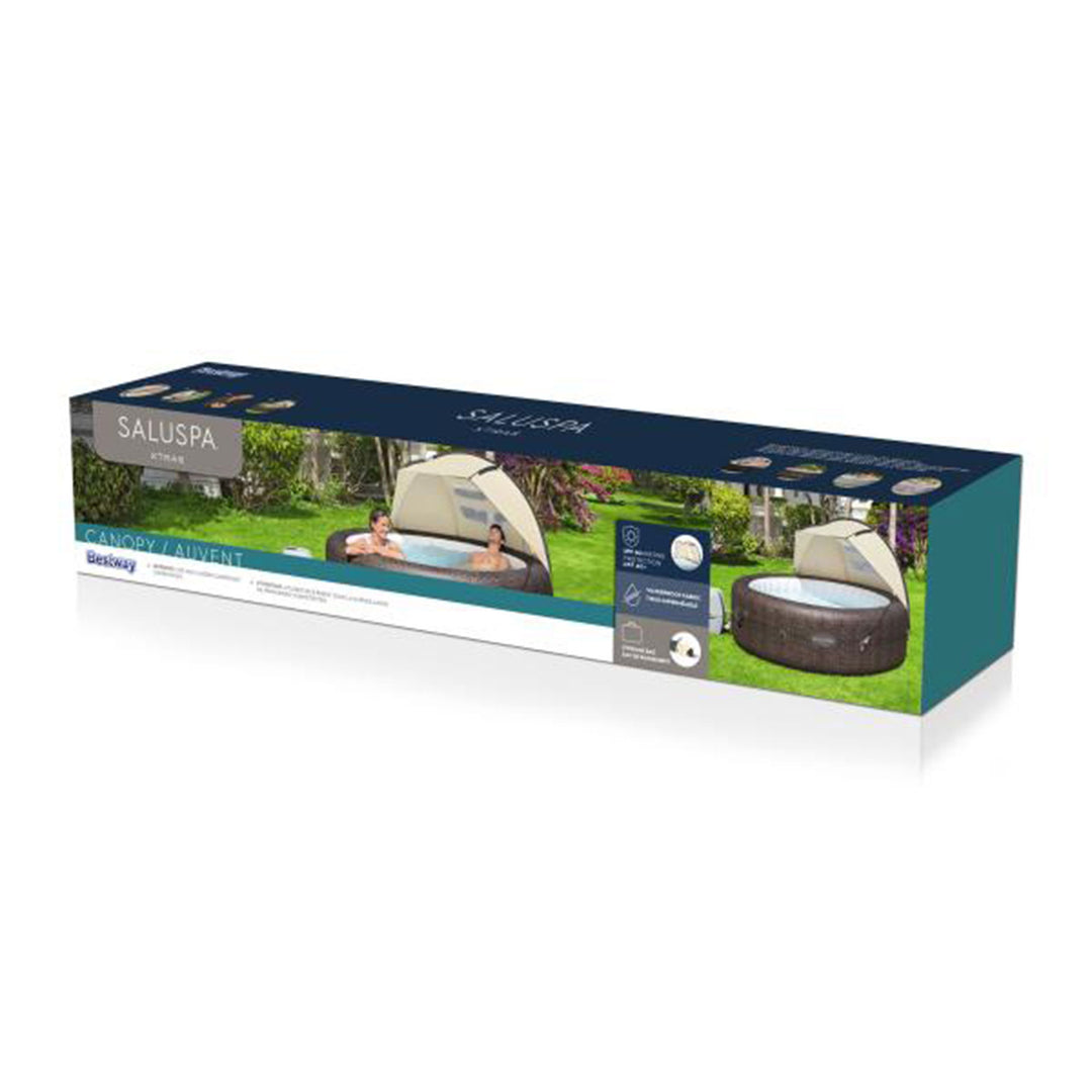 Bestway Small Sun Shade Canopy Accessory for Inflatable Hot Tub Spas (Open Box) - VMInnovations