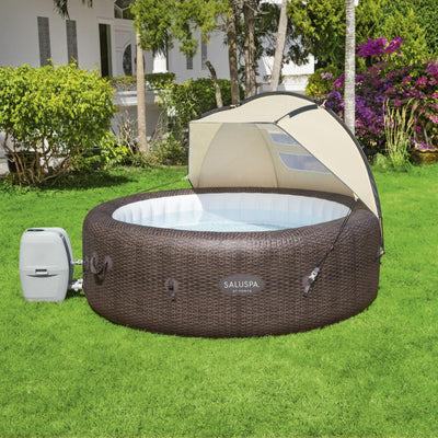Bestway Small Sun Shade Canopy Accessory for Round Inflatable Hot Tub Spas(Used) - VMInnovations