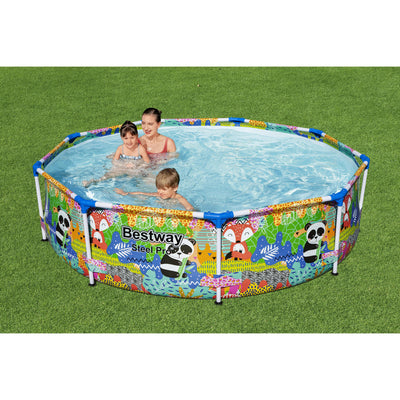 Bestway Steel Pro Panda Reinforced Liner Round Above Ground Pool (For Parts)