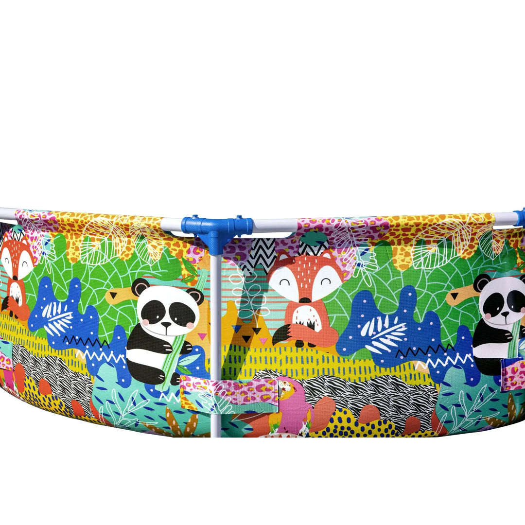 Bestway Steel Pro Panda Print Reinforced Liner Round Above Ground Pool (Used)