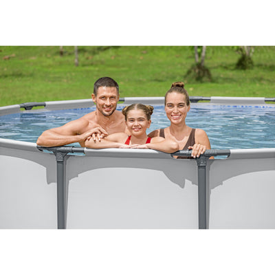 Bestway Steel Pro MAX 14' x 4' Foot Above Ground Round Complete Pool Set (Used) - VMInnovations
