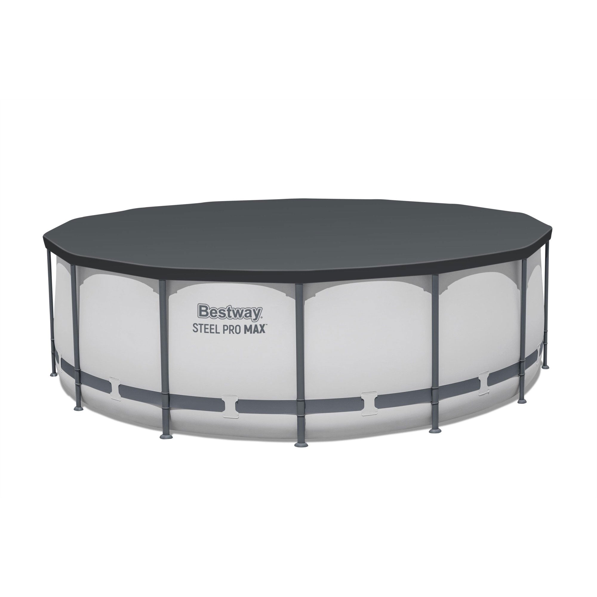 Bestway Steel Pro MAX 14' x 4' Foot Above Ground Round Complete Pool Set (Used) - VMInnovations