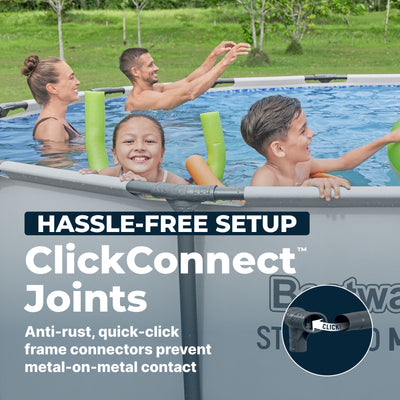 Bestway Steel Pro MAX 14'x48" Round Above Ground Swimming Pool with Pump & Cover