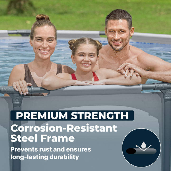 Bestway Steel Pro MAX 14'x48" Round Above Ground Swimming Pool with Pump & Cover