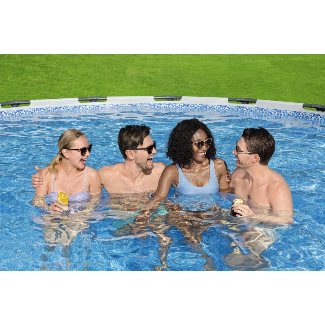 Bestway Steel Pro MAX 16'x48" Round Above Ground Pool w/ Pump & Cover(Open Box) - VMInnovations