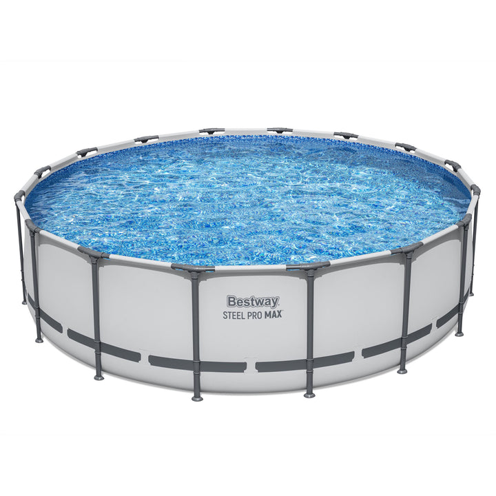 Steel Pro MAX 16x4 Ft Above Ground Pool Set w/ Accessory Kit (Open Box)