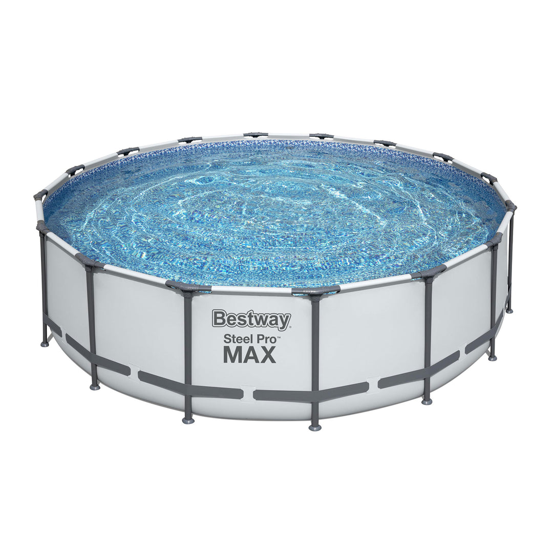 Bestway Steel Pro MAX 16'x48" Round Above Ground Swimming Pool with Pump & Cover