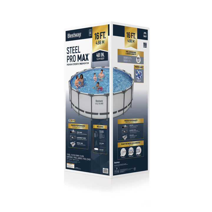 Bestway Steel Pro MAX 16x4 Ft Above Ground Round Pool Set (For Parts) - VMInnovations