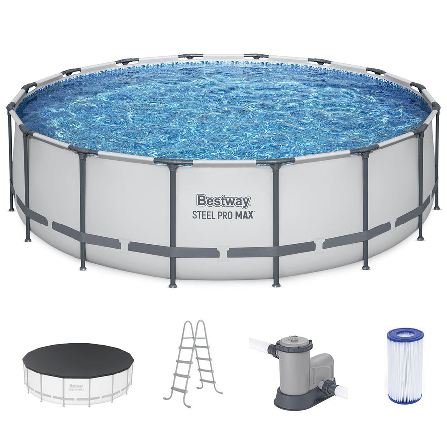 Bestway Steel Pro MAX 16x4 Ft Above Ground Round Pool Set (For Parts) - VMInnovations