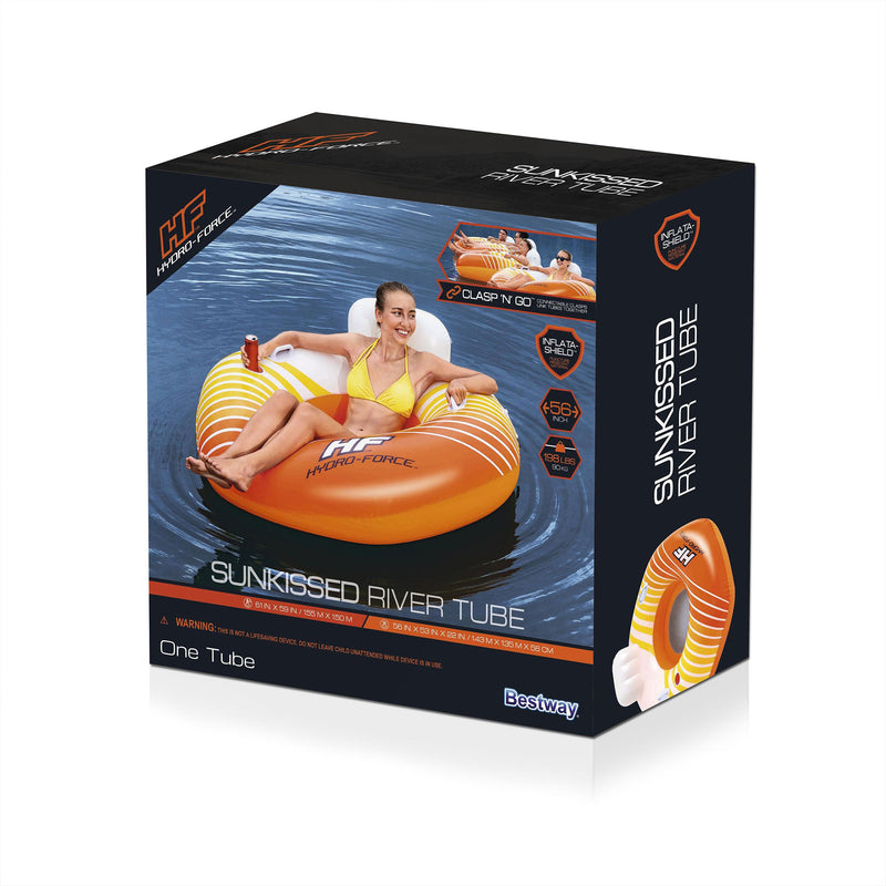 Hydro-Force Sunkissed Pool, Lake, River, Beach Inflatable Tube (Open Box)