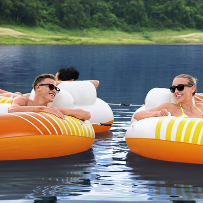 Hydro-Force 43399E Sunkissed Swimming Pool, Lake, River, Beach Inflatable Tube - VMInnovations