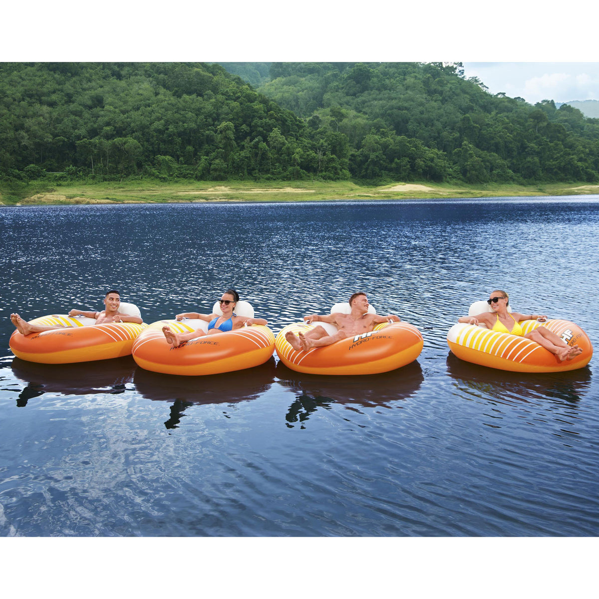 Hydro-Force Sunkissed Pool, Lake, River, Beach Inflatable Tube (Open Box)