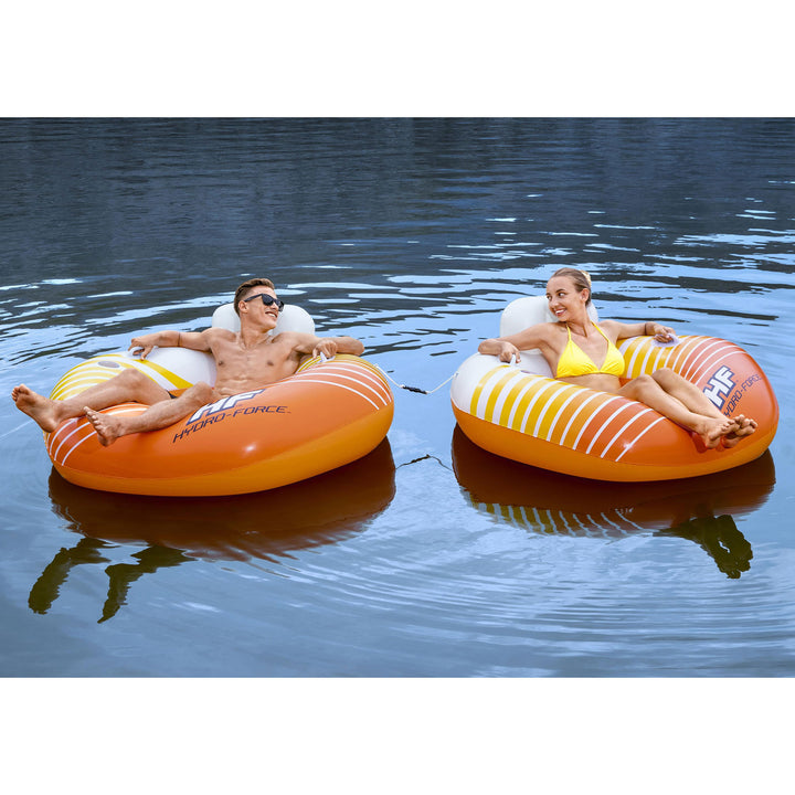 Hydro-Force Sunkissed Pool, Lake, River, Beach Inflatable Tube (Open Box)