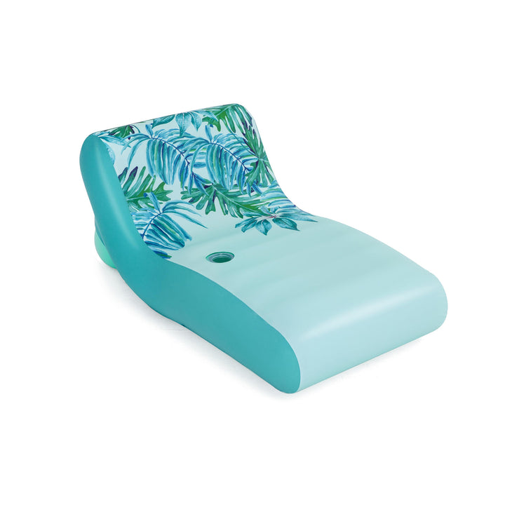 H2OGO! Luxury Fabric Covered Inflatable Swimming Pool Lounger Float (Open Box) - VMInnovations