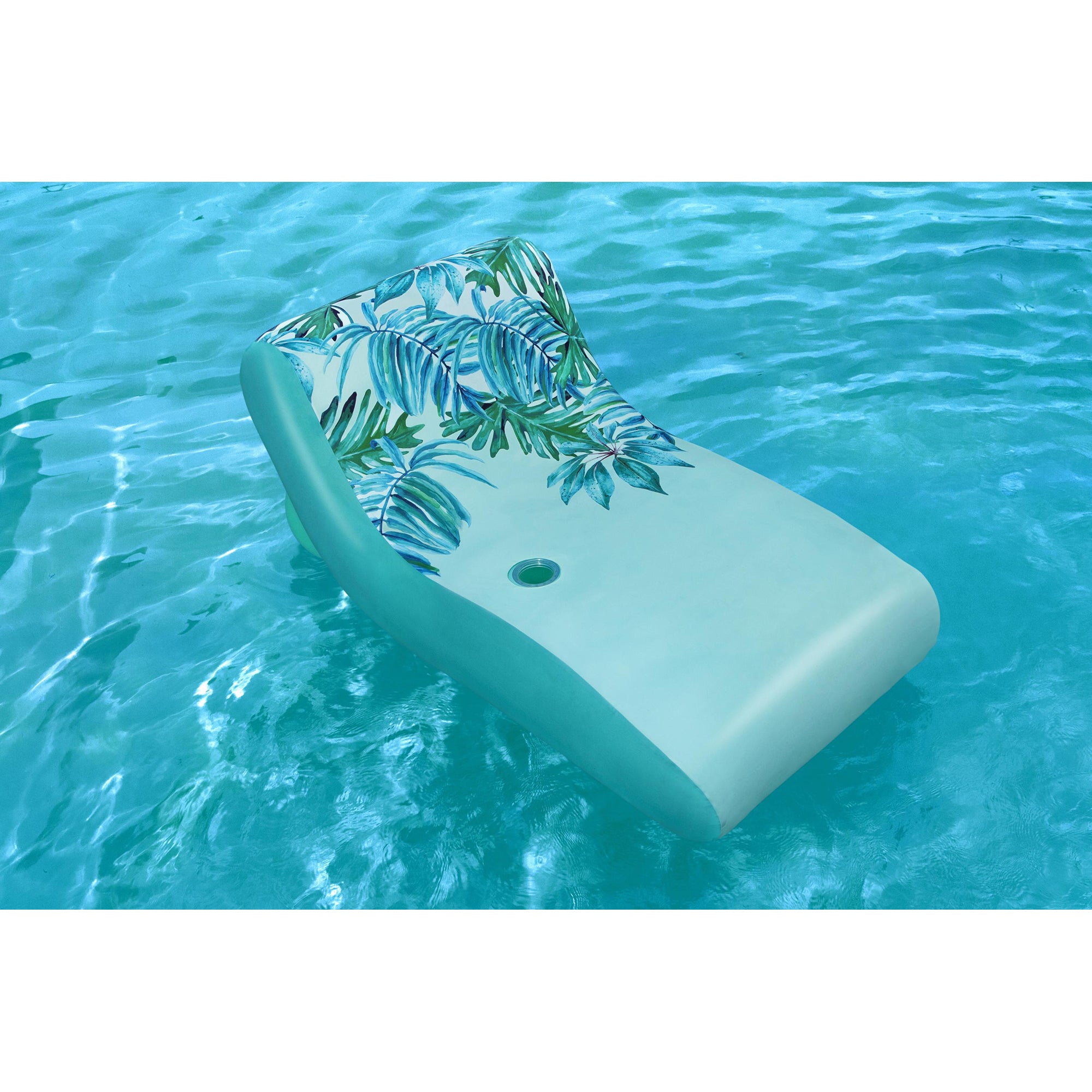 H2OGO! Luxury Fabric Covered Inflatable Swimming Pool Lounger Float (Open Box) - VMInnovations