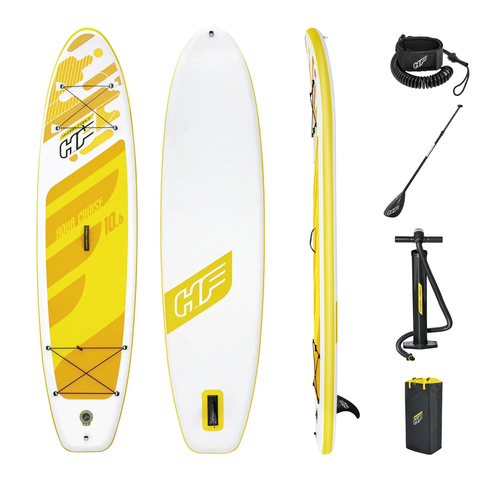 Hydro Force Aqua 10.5 Ft SUP Stand Up Paddle Board Set (Open Box) - VMInnovations