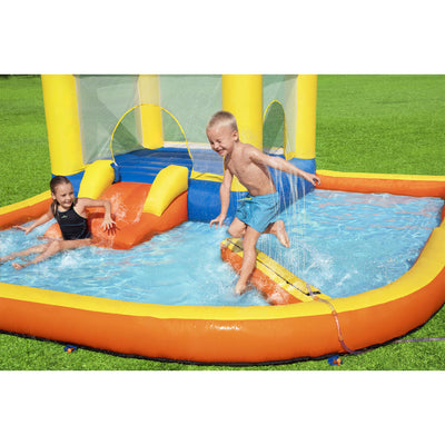 Bestway H2OGO! Inflatable Beach Bounce Water Park with Air Blower and Bag (Used)