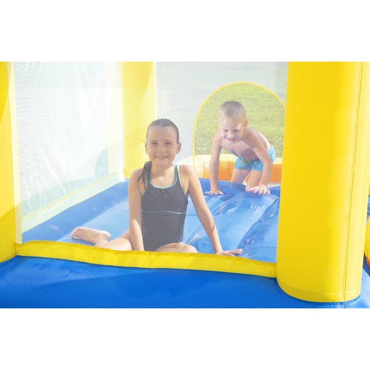 Bestway H2OGO! Inflatable Beach Bounce Water Park with Air Blower and Bag (Used)