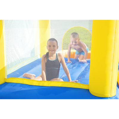 Bestway H2OGO! Inflatable Beach Bounce Water Park with Air Blower and Bag (Used)