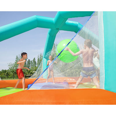 Bestway H2OGO! Dodge & Drench Kids Inflatable Bounce House Game Water Park(Used)