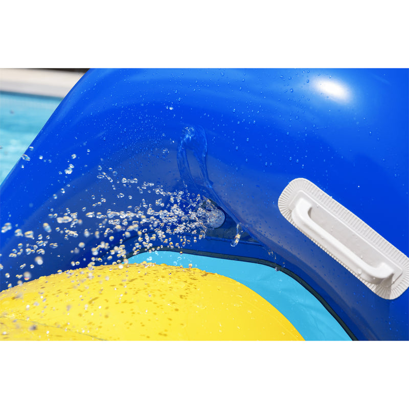 H2O GO Giant Inflatable PVC Pool Waterslide with Built In Sprinkler (Used)