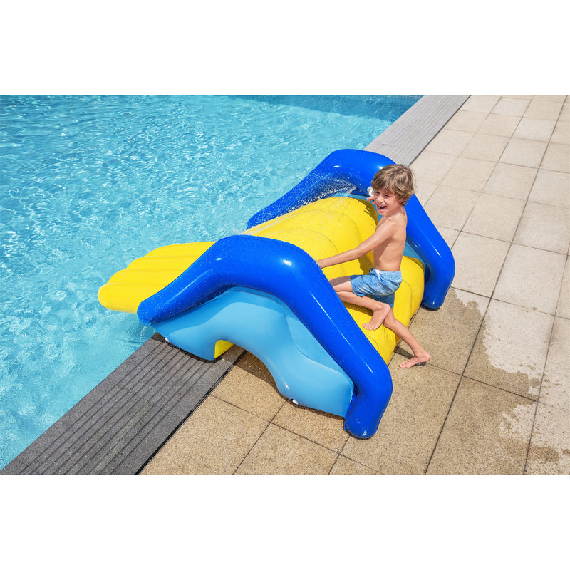 H2O GO Giant Inflatable PVC Pool Waterslide with Built In Sprinkler, (Open Box)