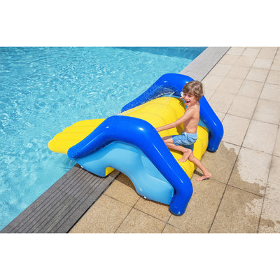 H2O GO Giant Inflatable PVC Pool Waterslide with Built In Sprinkler (Used)