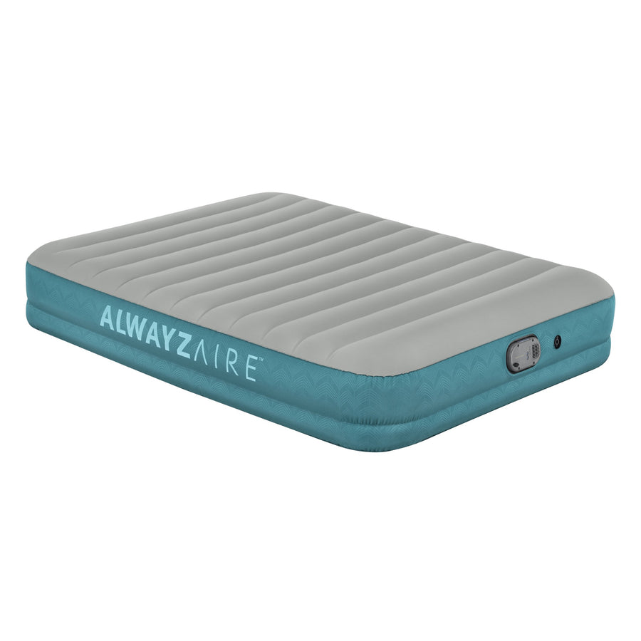 Bestway AlwayzAire Gray 14 Inch Air Mattress Bed with Pump, Queen (Open Box) - VMInnovations