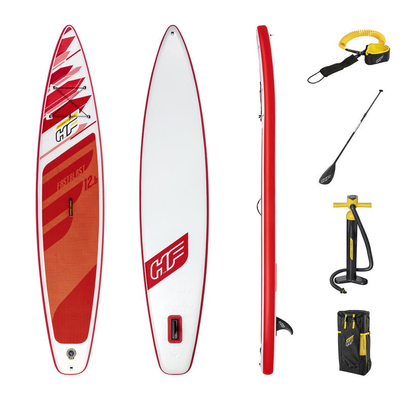 Bestway Hydro Fastblast Tech Inflatable SUP Stand Up Paddle Board Set (Open Box)