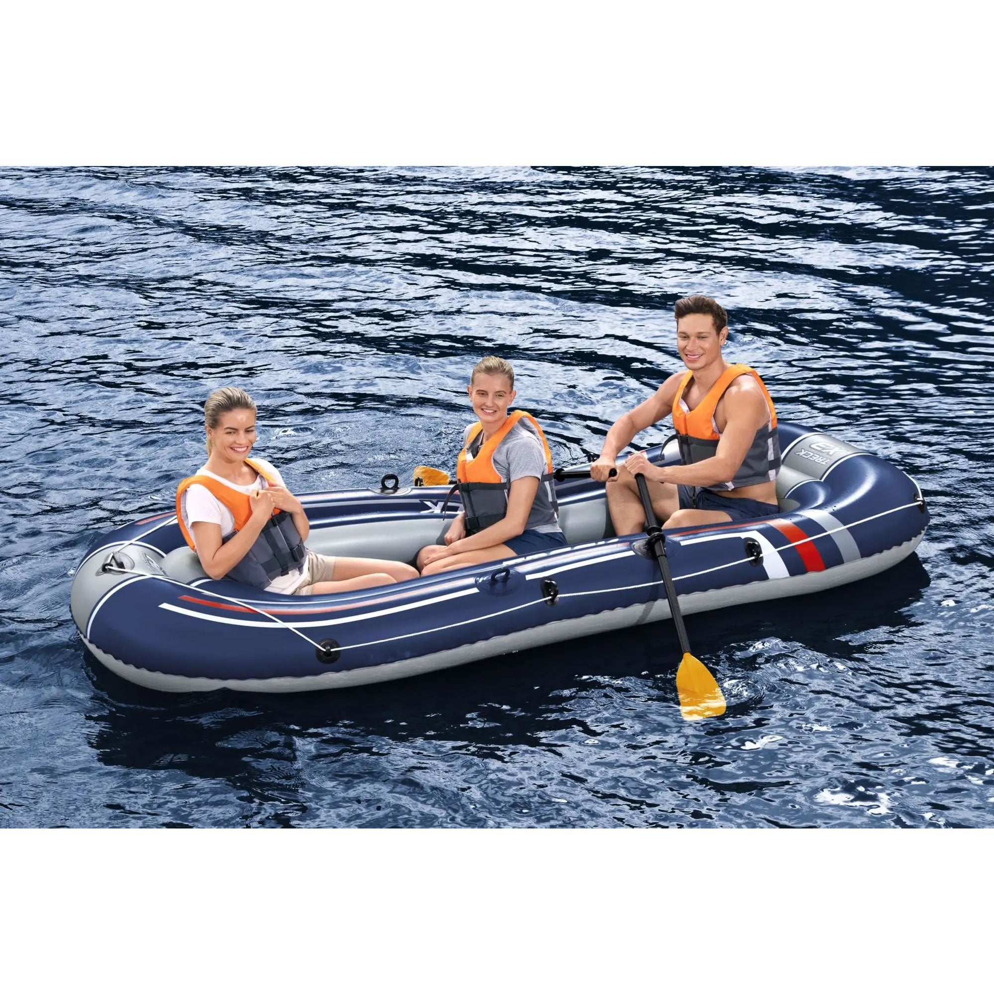 Bestway Hydro Force Treck X3 Heavy Duty 3 Person Water Raft Set (Open Box) - VMInnovations