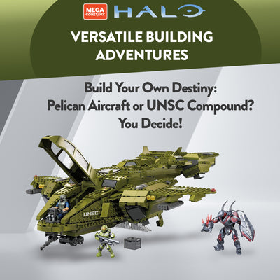 Mega Construx HALO Infinite Pelican Building Block Toy Ages 10 & Up (Open Box)