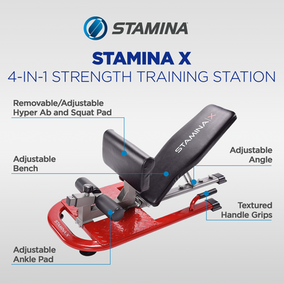 Stamina Products X 4 in 1 Strength Training Station & Workout Bench (For Parts) - VMInnovations