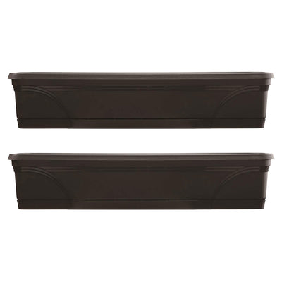 Southern Patio 36 Inch Medallion Hanging Windowsill Garden Box Planter (2 Pack) (Open Box)