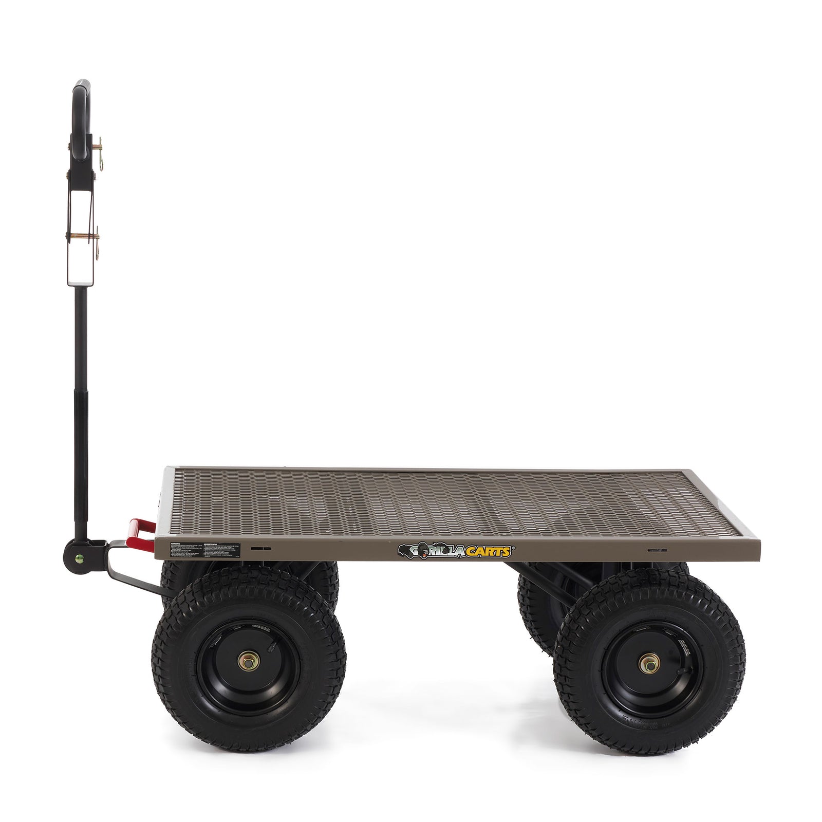 Gorilla Cart 5 Cubic Feet Heavy Duty Steel Quick Dump Wagon Cart, Gray (Used) - VMInnovations