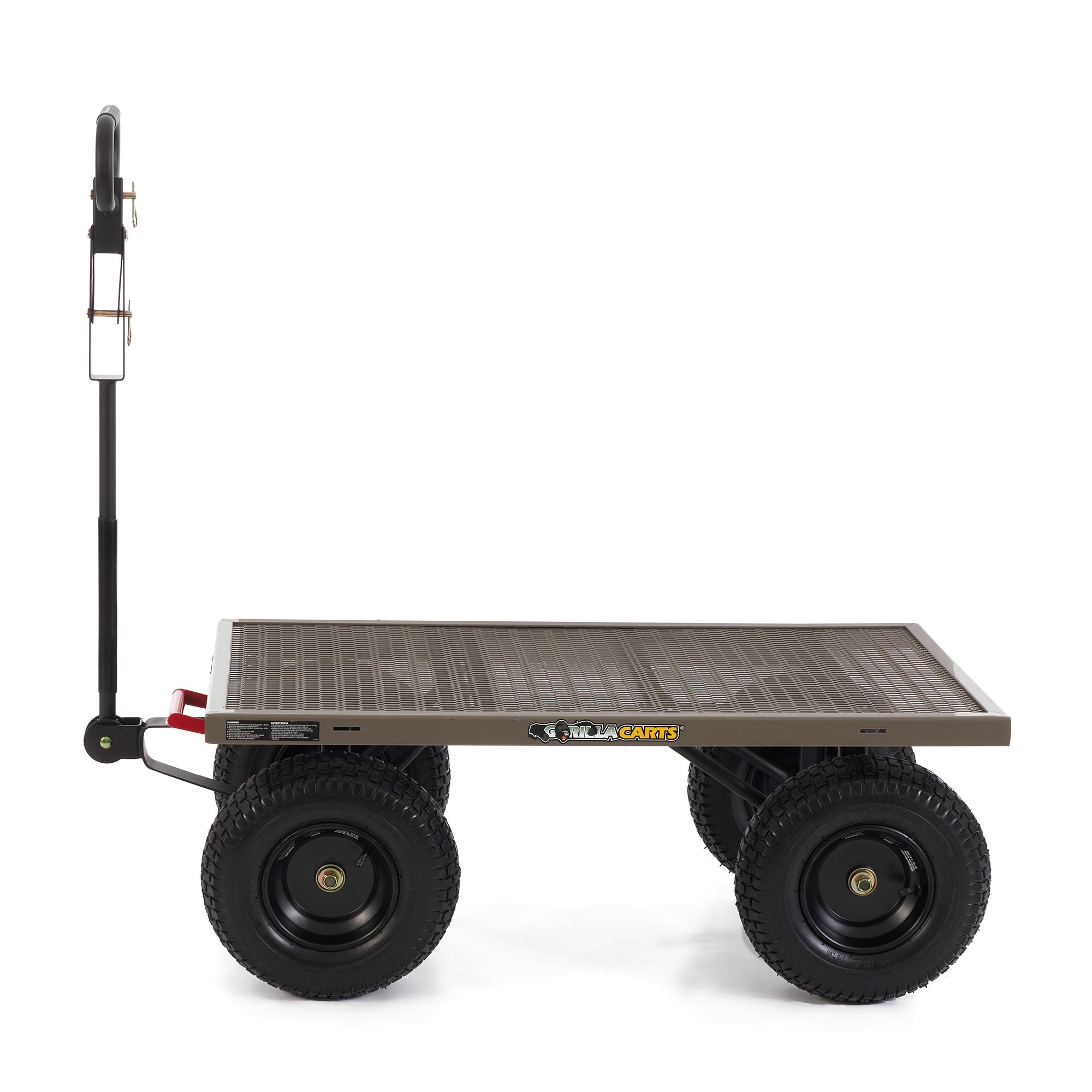 Gorilla Cart 5 Cubic Feet Heavy Duty Steel Quick Dump Wagon Cart, Gray(Open Box) - VMInnovations