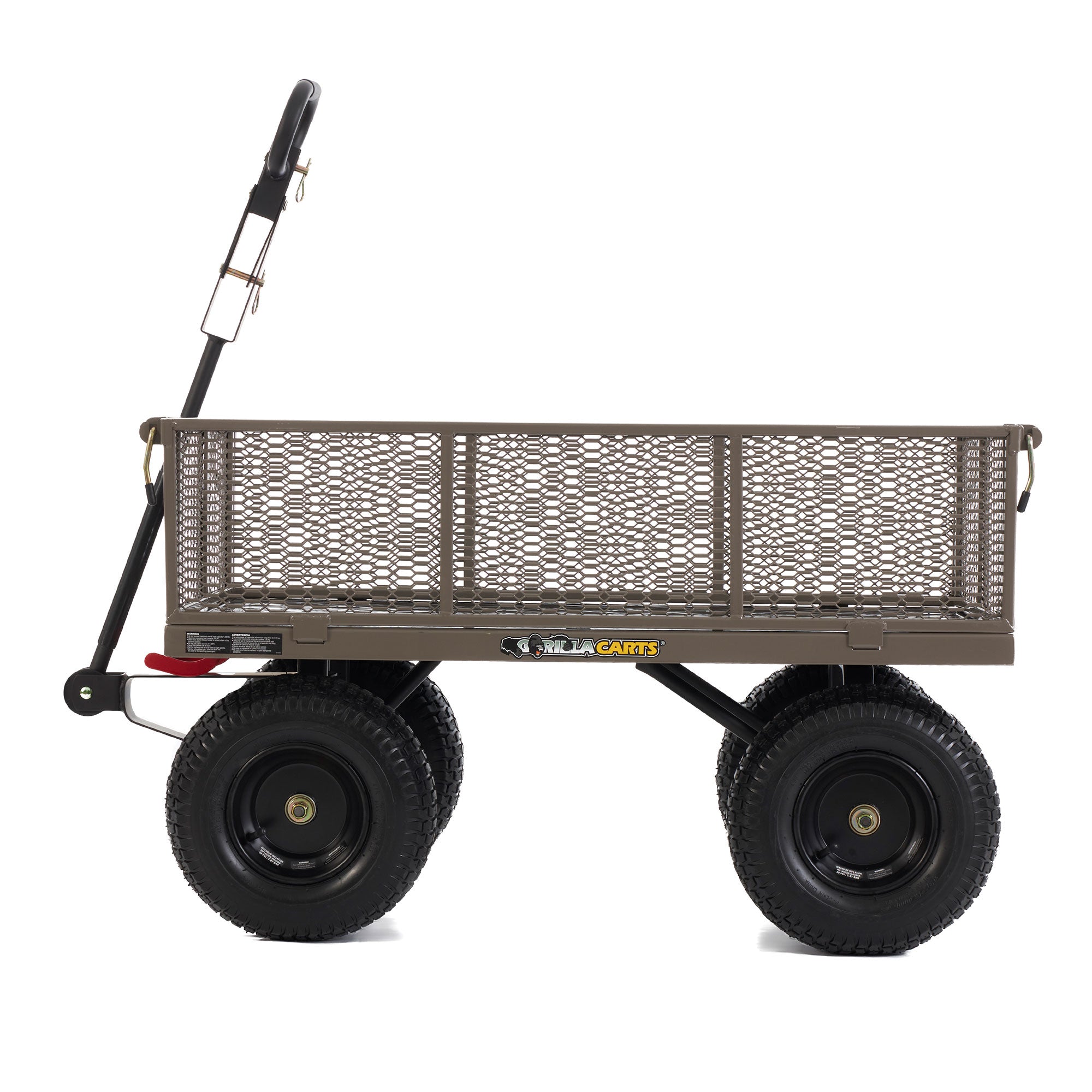 Gorilla Cart 5 Cubic Feet Heavy Duty Steel Quick Dump Wagon Cart, Gray(Open Box) - VMInnovations