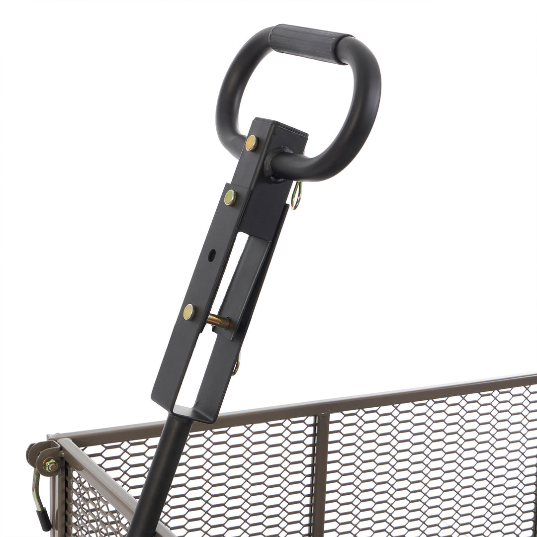 Gorilla Cart 5 Cubic Feet Heavy Duty Steel Quick Dump Wagon Cart, Gray (Used) - VMInnovations