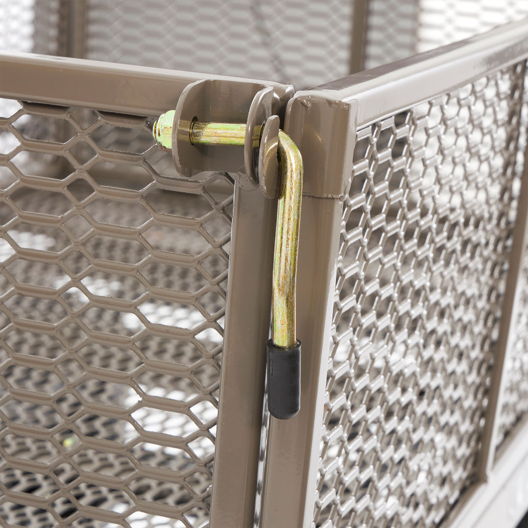 Gorilla Cart 5 Cubic Feet Heavy Duty Steel Quick Dump Wagon Cart, Gray (Used) - VMInnovations