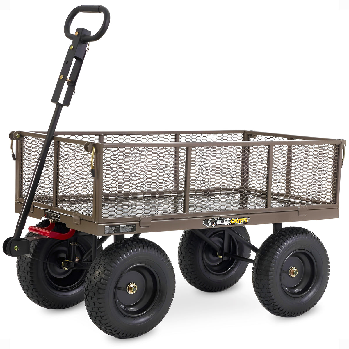Gorilla Cart GORMP-12 5 Cubic Feet Steel Quick Dump Wagon Cart, Gray (For Parts)