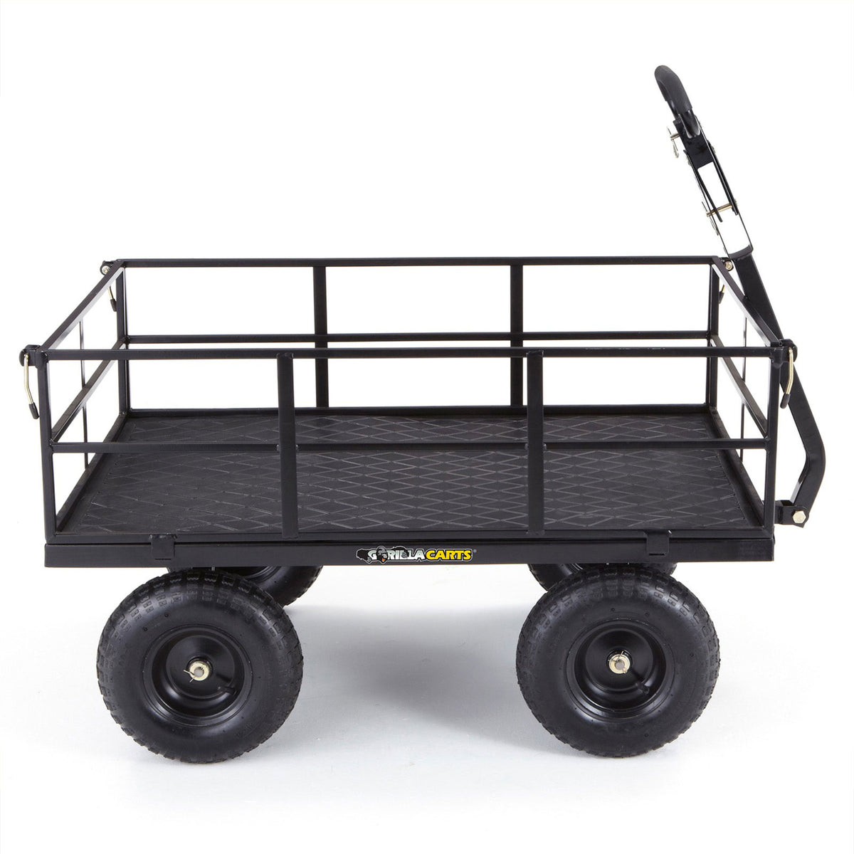 Gorilla Cart 9 Cubic Feet Heavy Duty Steel Utility Wagon Cart, Black (Used)
