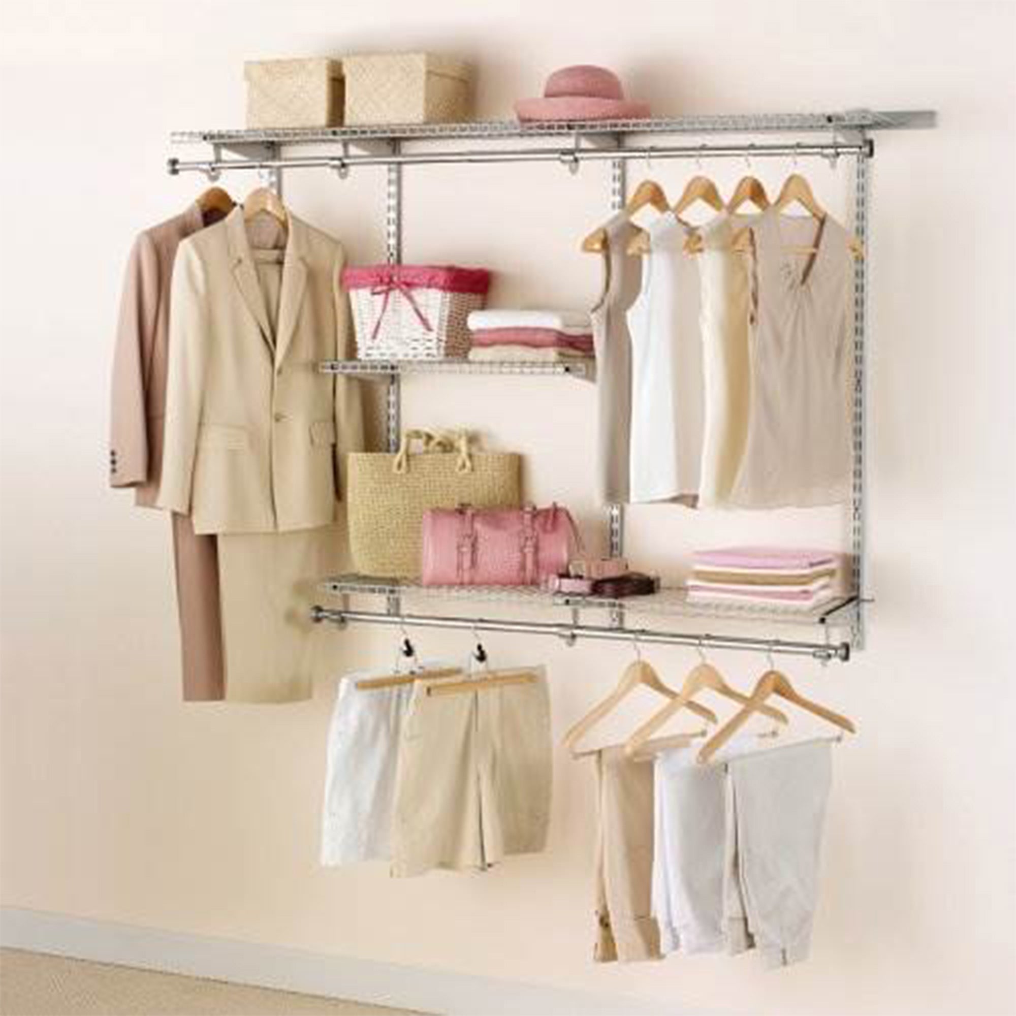 Rubbermaid Configurations 3-6 Feet Custom DIY Closet Organizer Kit (2 Pack) - VMInnovations