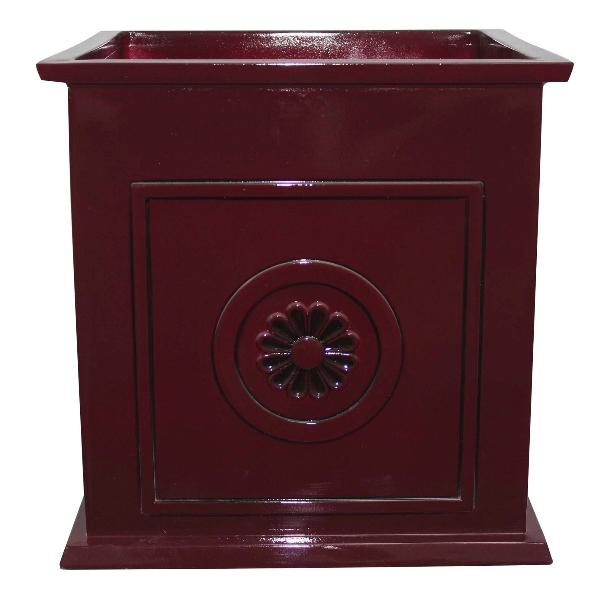 Southern Patio CMX-046998 Colony 16 Inch Square Resin Outdoor Planter Urn (Used)