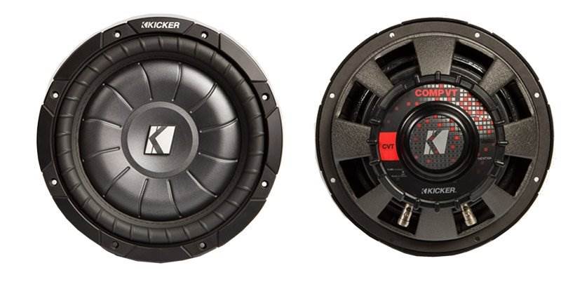 KICKER CVT10 10" 800W Car Audio Power Shallow Subwoofer