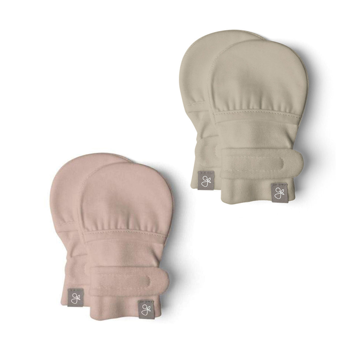 Goumikids 3-6M Baby Sleeper Gown Pajamas and No Scratch Infant Mittens (2 Pairs) - VMInnovations